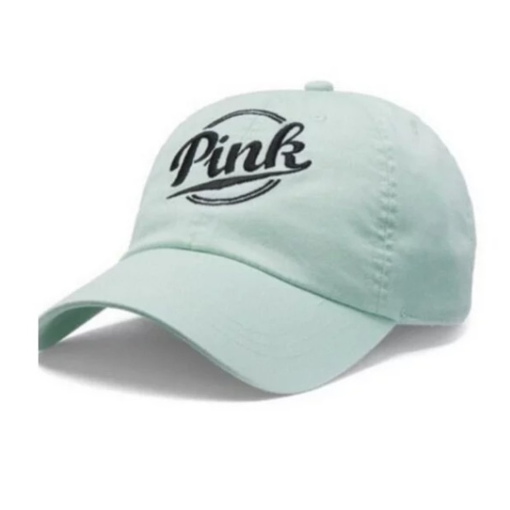 VICTORIAS SECRET PINK MINT GREEN BASEBALL CAP HAT OSFM